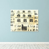 Toile Publicité avec plan du guide (Insitu (Plancher de Bois))