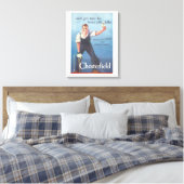 Toile Publicité Chesterfield Cigarettes vintage (Insitu(Chambre))