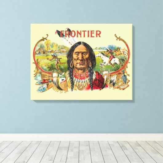 Toile Publicité de cigar Frontier (Insitu (Plancher de Bois))