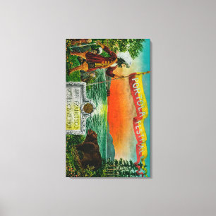 Toile Publicité de festival de Portola (explorateur)