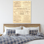 Toile Publicité de neuf entreprises (Insitu(Chambre))