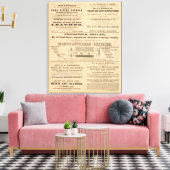 Toile Publicité de neuf entreprises (Insitu(Salon))