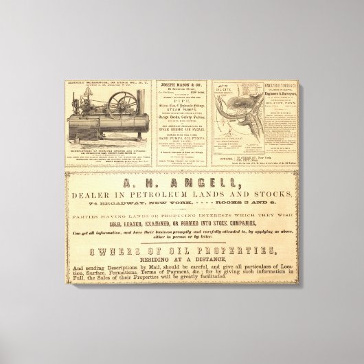 Toile Publicité New York (Recto)