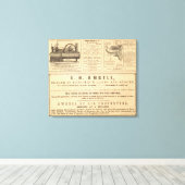 Toile Publicité New York (Insitu (Plancher de Bois))