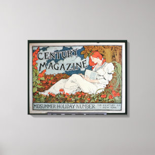 Toile Publicité par affichage "magazine de siècle",