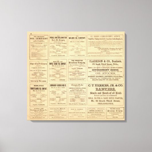 Toile Publicité pétrolière (Recto)