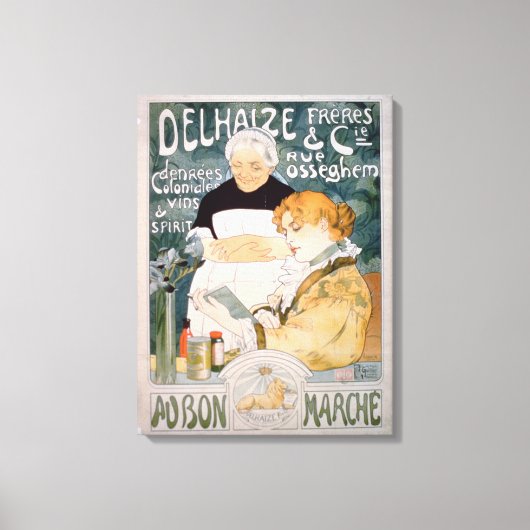 Toile Publicité pour Delhaize, Brothers and Co. à la (Recto)