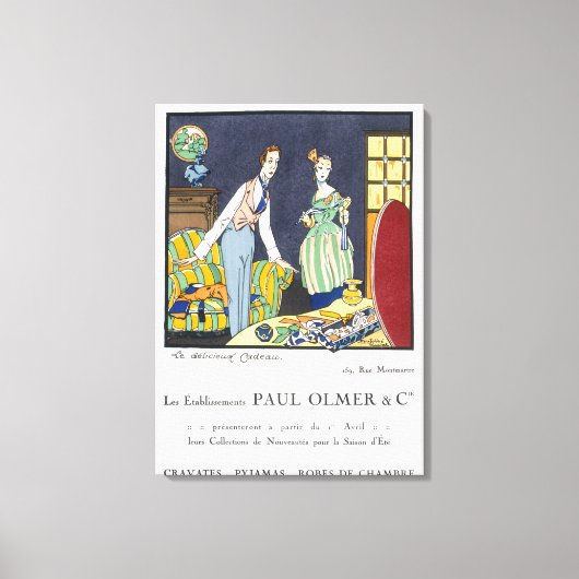 Toile Publicité pour la collection d'été de Paul Olmer, (Recto)
