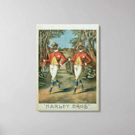 Toile Publicité pour les Harley Brothers (couleur li (Recto)