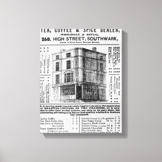 Toile Publicité pour Robert Jones, Tea (Recto)