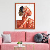 Toile Publicité vintage au chocolat Requetta (Insitu(Salon))