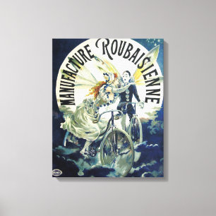 Toile Publicité vintage de vélos