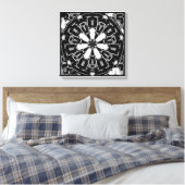 Toile Puces fume et réglisse (Insitu(Chambre))