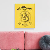 Toile PUFFEBOUFF™ Dédication Patience Loyauté Blason (Insitu(Salon))