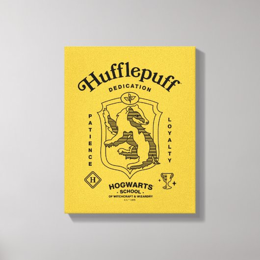 Toile PUFFEBOUFF™ Dédication Patience Loyauté Blason (Recto)
