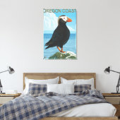 Toile Puffin touffé de la côte de l'Oregon (Insitu(Chambre))