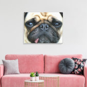 Toile Pug puppy (Insitu(Salon))