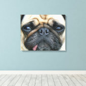 Toile Pug puppy (Insitu (Plancher de Bois))