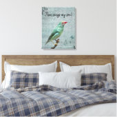Toile Puis Chante Mon Âme Green Finch (Insitu(Chambre))