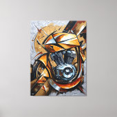 Toile Puissance à carreaux dorés (Recto)