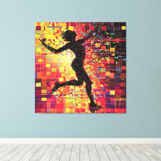 Toile Pulse pixellée (Insitu (Plancher de Bois))