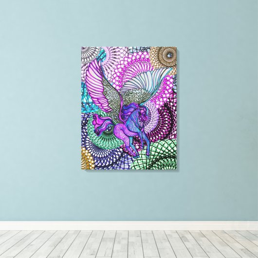 Toile Pureté du Pegasus (Insitu (Plancher de Bois))