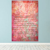 Toile Purim Hebre Prière Esther Judaica (Insitu (Plancher de Bois))
