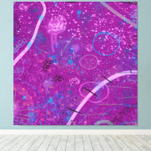 Toile Purple Abstrait Dreamscape (Insitu (Plancher de Bois))
