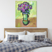 Toile 'Purple Chrysanthemums' (Insitu(Chambre))