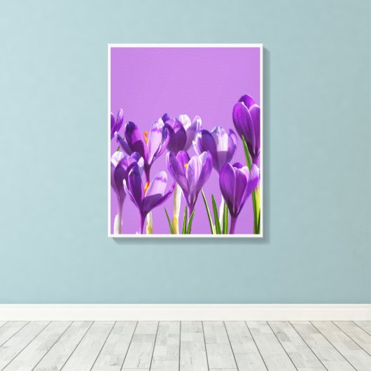 Toile Purple Crocus Awakening (Insitu (Plancher de Bois))