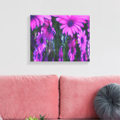 Toile Purple Daisy Floral Art Abstrait (Insitu(Salon))