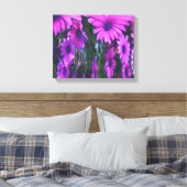 Toile Purple Daisy Floral Art Abstrait (Insitu(Chambre))