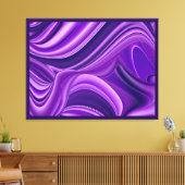 Toile Purple Dreams, Imaginaire Abstrait Rainbow Art (Insitu(Salon))