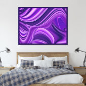 Toile Purple Dreams, Imaginaire Abstrait Rainbow Art (Insitu(Chambre))