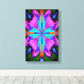 Toile Purple Et Turquoise Abstrait (Insitu (Plancher de Bois))