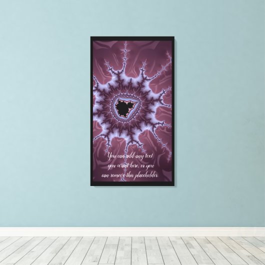Toile Purple Fractal Mandelbrot Splash Ajouter un devis (Insitu (Plancher de Bois))