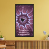 Toile Purple Fractal Mandelbrot Splash Ajouter un devis (Insitu(Salon))