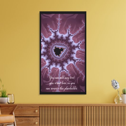 Toile Purple Fractal Mandelbrot Splash Ajouter un devis (Insitu(Salon))