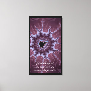 Toile Purple Fractal Mandelbrot Splash Ajouter un devis