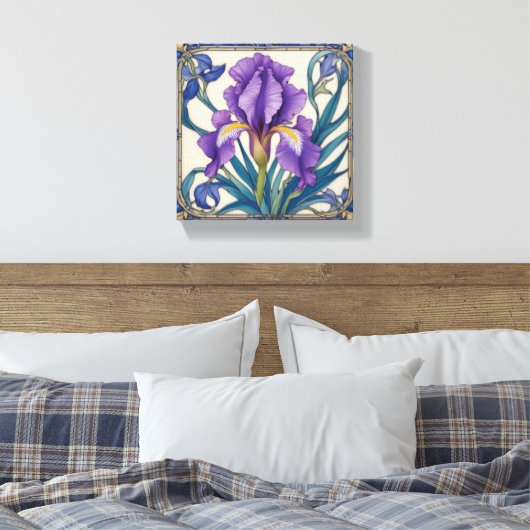 Toile Purple Iris Splendor (Insitu(Chambre))
