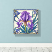 Toile Purple Iris Splendor (Insitu (Plancher de Bois))