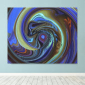 Toile Purple N Gold Dream Catcher Abstrait (Insitu (Plancher de Bois))