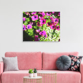 Toile Purple Petunias (Insitu(Salon))