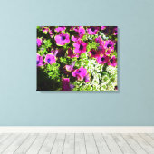 Toile Purple Petunias (Insitu (Plancher de Bois))