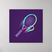 Toile Purple Racket Canvas Wall Art (Recto)