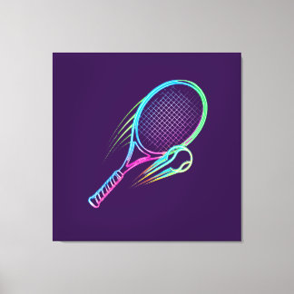 Toile Purple Racket Canvas Wall Art