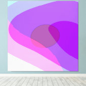 Toile Purple Retro Super Abstrait 409 (Insitu (Plancher de Bois))