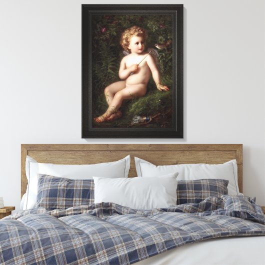 Toile Putto Alimenter Une Fraise À Un Oiseau (Insitu(Chambre))