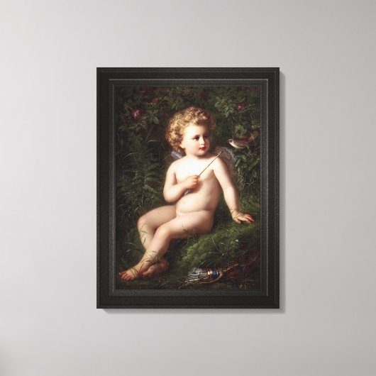 Toile Putto Alimenter Une Fraise À Un Oiseau (Recto)