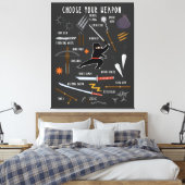 Toile Puzzle d'armes de Ninja (Insitu(Chambre))